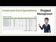 Video thumbnail for Project Management Spreadsheet Tutorial - Create in just 12 minutes