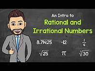 Video thumbnail for An Intro to Rational and Irrational Numbers | Math with Mr. J