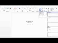 Video thumbnail for Adding an APA running head and page numbers in Word
