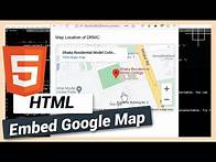 Video thumbnail for How to Add Google Map Location to Your Website | HTML and CSS tutorial