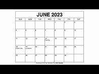 Video thumbnail for Free Printable June 2023 Calendar Templates With Holidays - Wiki Calendar