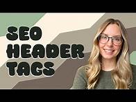 Video thumbnail for SEO Header Tags: How to Optimize Headings (H1) & Subheadings (H2-H6)