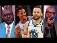 Video thumbnail for Inside the NBA REACTS to Grizzlies vs Warriors Play-In Highlights
