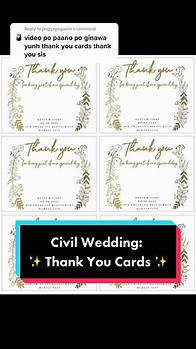 Video thumbnail for DIY Wedding Thank You Card Ideas