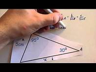Video thumbnail for Sine Rule missing sides - Corbettmaths