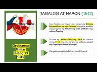 Video thumbnail for KALAGAYAN NG WIKA SA PANAHON HAPON | ANO ANG PILIPINO BILANG WIKA?
