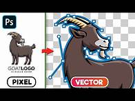 Video thumbnail for Remove White Background from Logo & Vectorize it! - Photoshop Tutorial
