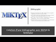 Video thumbnail for Créer une bibliographie avec BibTeX et TeXMaker