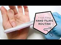 Video thumbnail for Acrylic Nail Hand Filing Routine