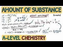 Video thumbnail for Amount of Substance｜Very Difficult A Level Chemistry Past Paper Question (AQA)