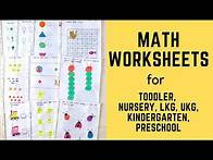 Video thumbnail for Daily Practice Math Worksheets for Toddler, Nursery, LKG, UKG, Kindergarten, Preschool | #2