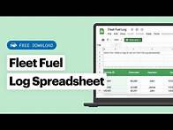 Video thumbnail for Creating a Fuel Log Spreadsheet (w/ Free Template) | Fleet Management Tools