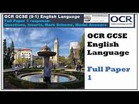 Video thumbnail for Full OCR GCSE English Language Paper 1