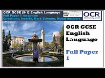 Video thumbnail for Full OCR GCSE English Language Paper 1