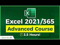Video thumbnail for Microsoft Excel 2021/365 Tutorial: 3.5+ Hours of Advanced Excel Training Course