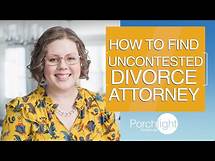 Video thumbnail for How to Choose an Uncontested Divorce Lawyer | Porchlight Legal
