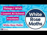 Video thumbnail for White Rose Maths: Things I Wish I Learnt at School - Fractions