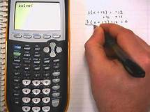 Video thumbnail for Solving Equations on a TI-84 Plus