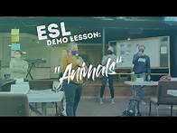 Video thumbnail for ESL Demo Lesson: "Animals" Vocabulary (for all ages and levels)