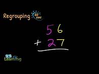 Video thumbnail for Addition with Regrouping (2-digits) | Example