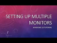 Video thumbnail for Step-by-Step Guide: Setting Up Multiple Monitors in Windows 10