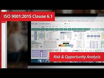 Video thumbnail for ISO 9001:2015 Context of the Organization - HOW TO DO A RISK & OPPORTUNITY ANALYSIS