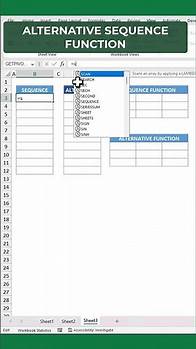 Video thumbnail for Alternative SEQUENCE Function for all Excel Version