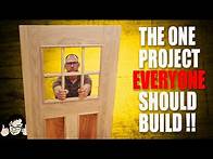 Video thumbnail for How to make a solid wood exterior door for your house