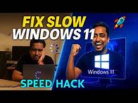 Video thumbnail for WINDOWS 11 SLOW? Speed Up Your PC in Minutes!