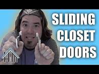 Video thumbnail for How to install, replace slider closet doors and track. Easy! Home Mender.