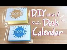Video thumbnail for DIY Desk Calendar! | 3 methods + Printable Pattern! (2025 updated)