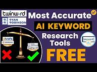 Video thumbnail for Most ACCURATE & FREE AI Keyword Research Tools | RyRob | TwinWord |
