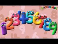 Video thumbnail for 4 Times Tables Song | Numberjacks