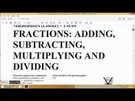 Video thumbnail for GCSE Maths Fractions