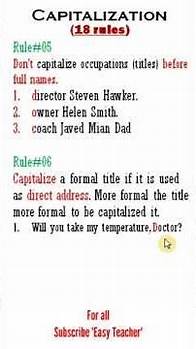Video thumbnail for capital letters | capital letters in job titles | captalization in direct address | titles capitals