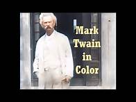 Video thumbnail for Mark Twain Colorized 1909: Filmed by Thomas Edison at Stormfield - Enhanced Video [60 fps]