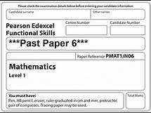 Video thumbnail for Functional Skills Maths L1 Past Paper 6 Pearson Edexcel
