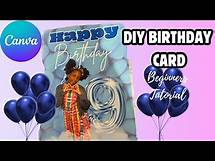 Video thumbnail for How to Make & Print a Birthday Card with Canva | Easy DIY Tutorial for Beginners (Canon Printer)