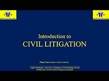 Video thumbnail for Introduction to Civil Litigation