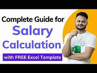 Video thumbnail for Complete Salary Computation in Excel | Payroll calculation in excel