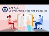Video thumbnail for APA Style Journal Article Reporting Standards