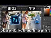 Video thumbnail for How to Edit Photos in Adobe Photoshop 2021 as a COMPLETE BEGINNER (IN UNDER 3 MINUTES!)