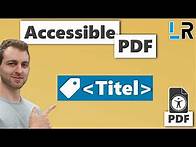 Video thumbnail for PDF Accessibility 🏷️ How To Tag a Title (PDF/UA-1 & PDF/UA-2)