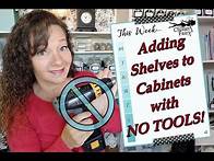 Video thumbnail for Adding shelves to cabinets with NO TOOLS!