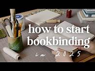 Video thumbnail for Start bookbinding this year ⟡ how-to guide for beginners
