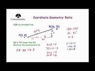 Video thumbnail for Ratio in Coordinate Geometry - Corbettmaths