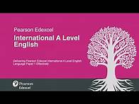 Video thumbnail for Delivering Pearson Edexcel International A Level English Language Paper 1 Effectively