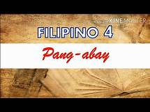Video thumbnail for FILIPINO 4: PANG-ABAY (with explanation)