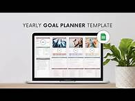 Video thumbnail for Annual Goal Planner & Calendar Google Sheets Template | Complete Walkthrough Tutorial
