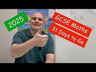 Video thumbnail for GCSE Maths 2025 Revision - 31 Days To Go - Corbettmaths